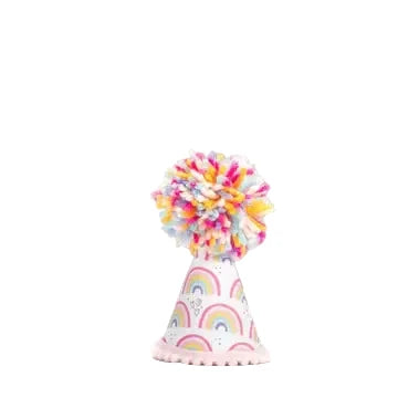 Pastel Rainbow Pawty Hat